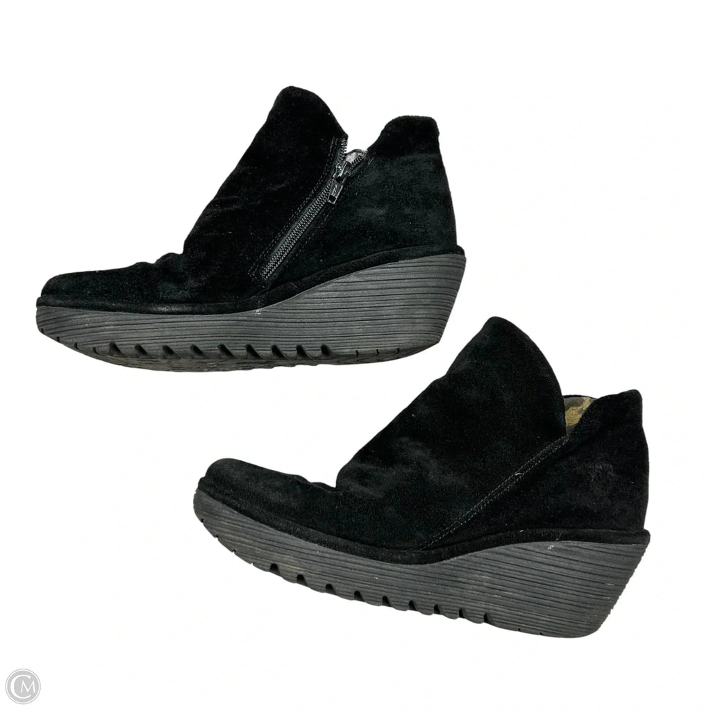 Boots Ankle Heels By Fly London In Black, Size: 8.5