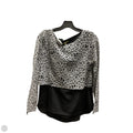 Top Long Sleeve By Gianni Bini In Black & Grey, Size: S