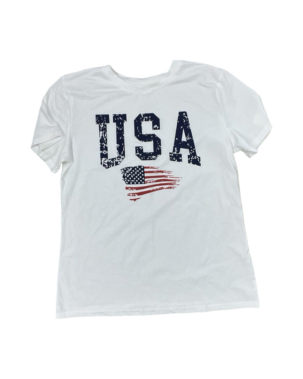 Top Ss By Clothes Mentor In Blue Red & White, Size:M