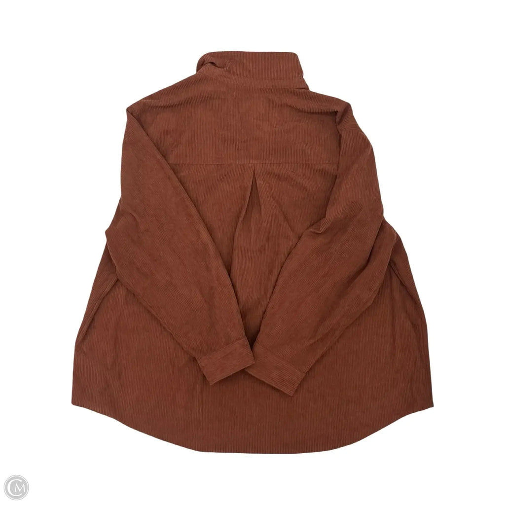 Top Long Sleeve By Wallflower In Brown, Size: 2x