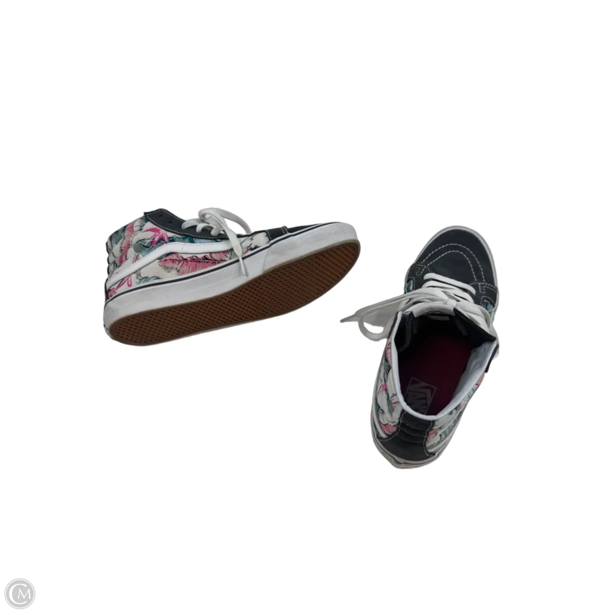 Shoes Sneakers By Vans In Green & Grey, Size: 8.5