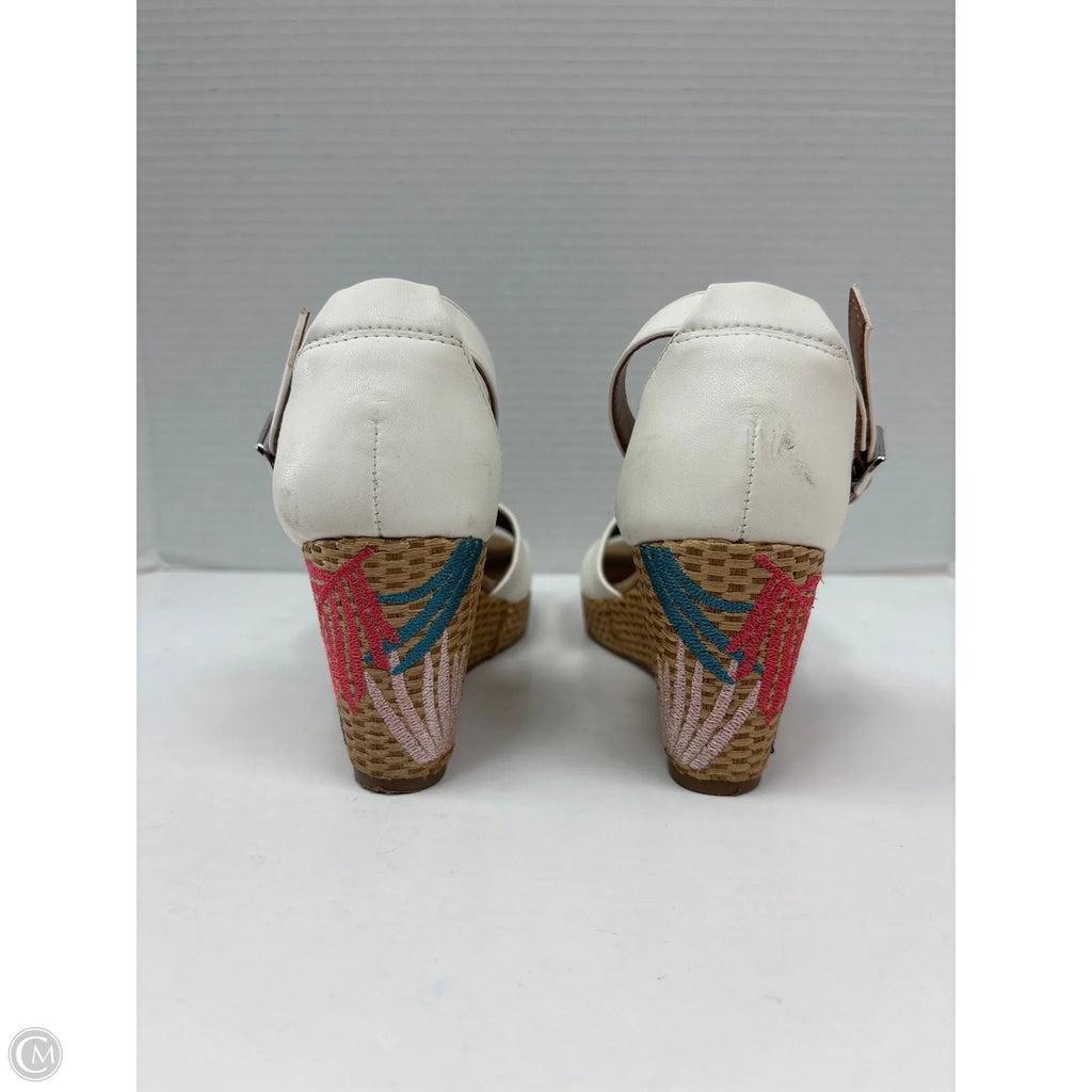 Sandals Heels Block By Me Too In White, Size: 6