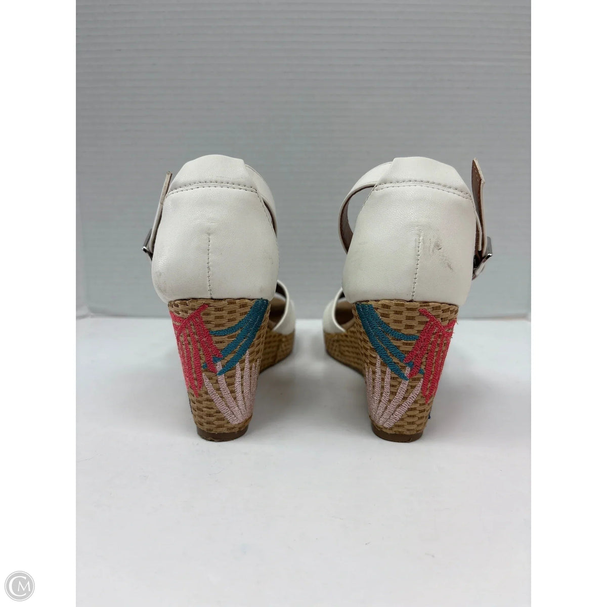 Sandals Heels Block By Me Too In White, Size: 6