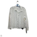 Top Long Sleeve By Fever In White, Size: Xl