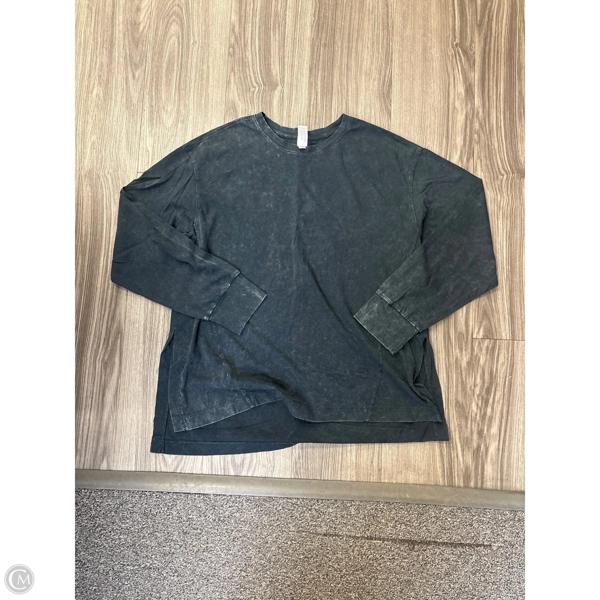 Top Long Sleeve Basic By 90 Degrees By Reflex In Black, Size: L