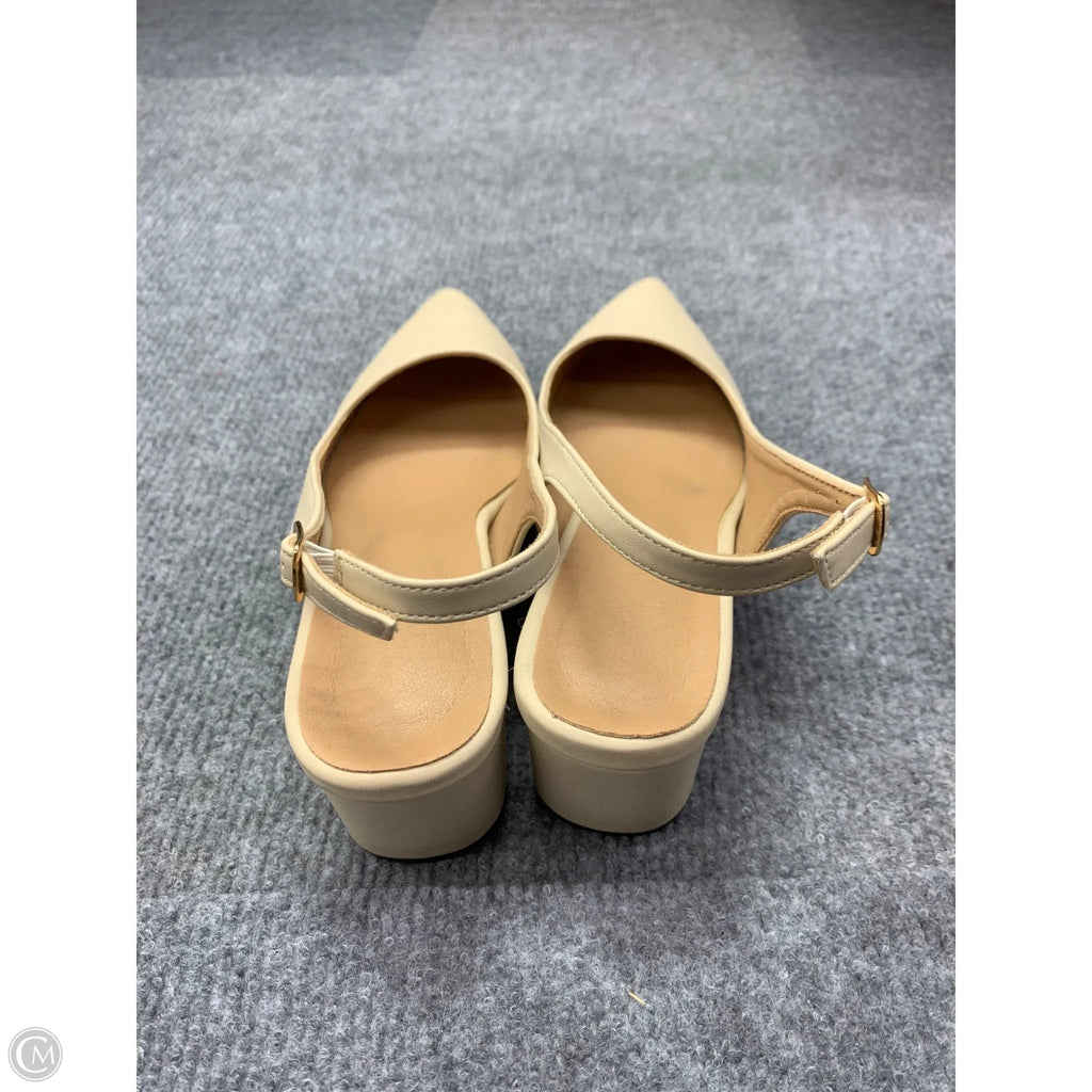 Shoes Heels Kitten By Clothes Mentor In Black & Cream, Size: 8