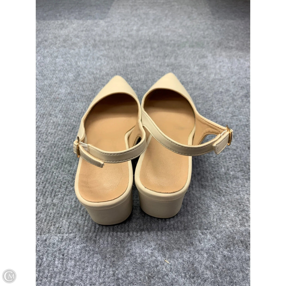 Shoes Heels Kitten By Clothes Mentor In Black & Cream, Size: 8