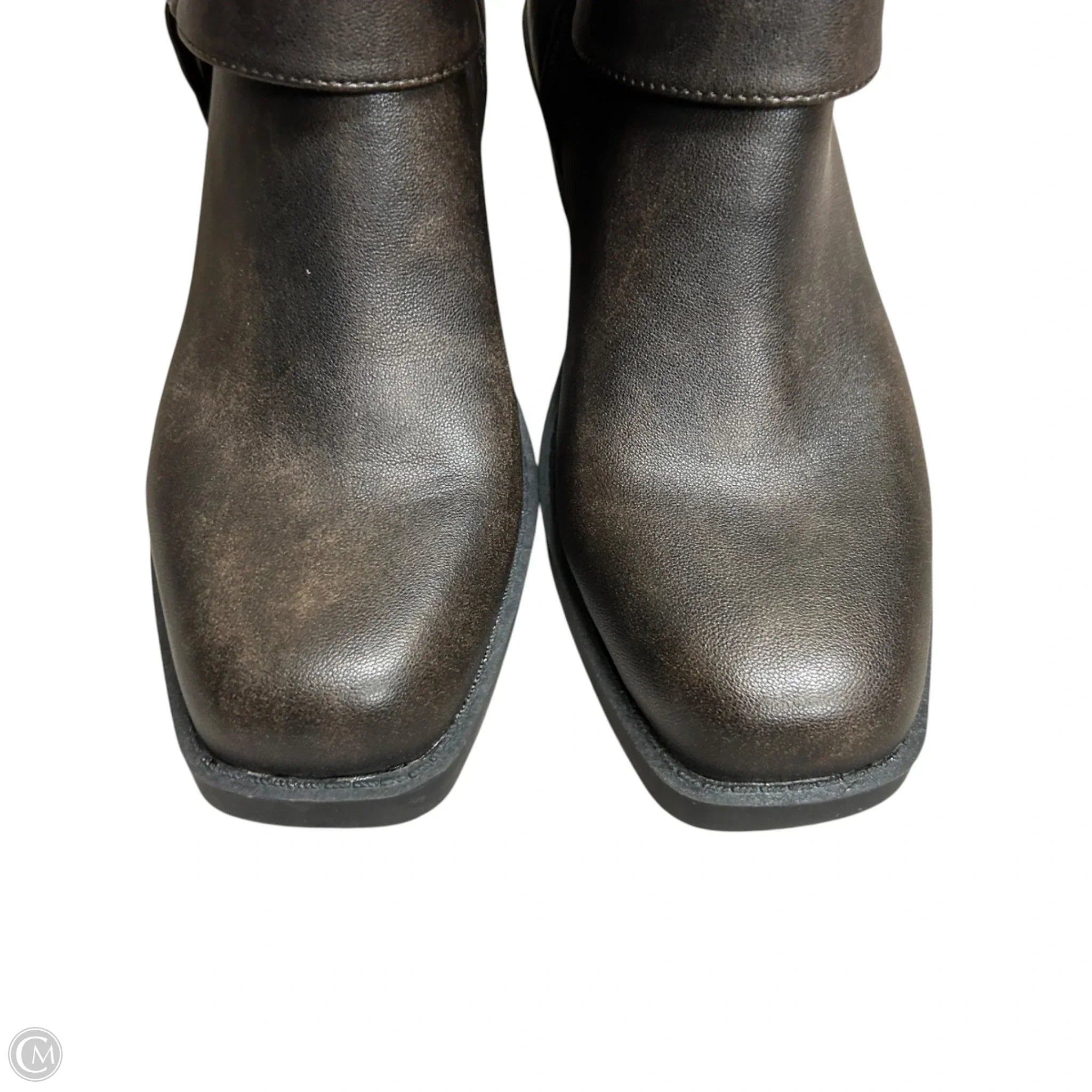 Boots Mid-calf Heels By Time And Tru In Brown, Size: 6