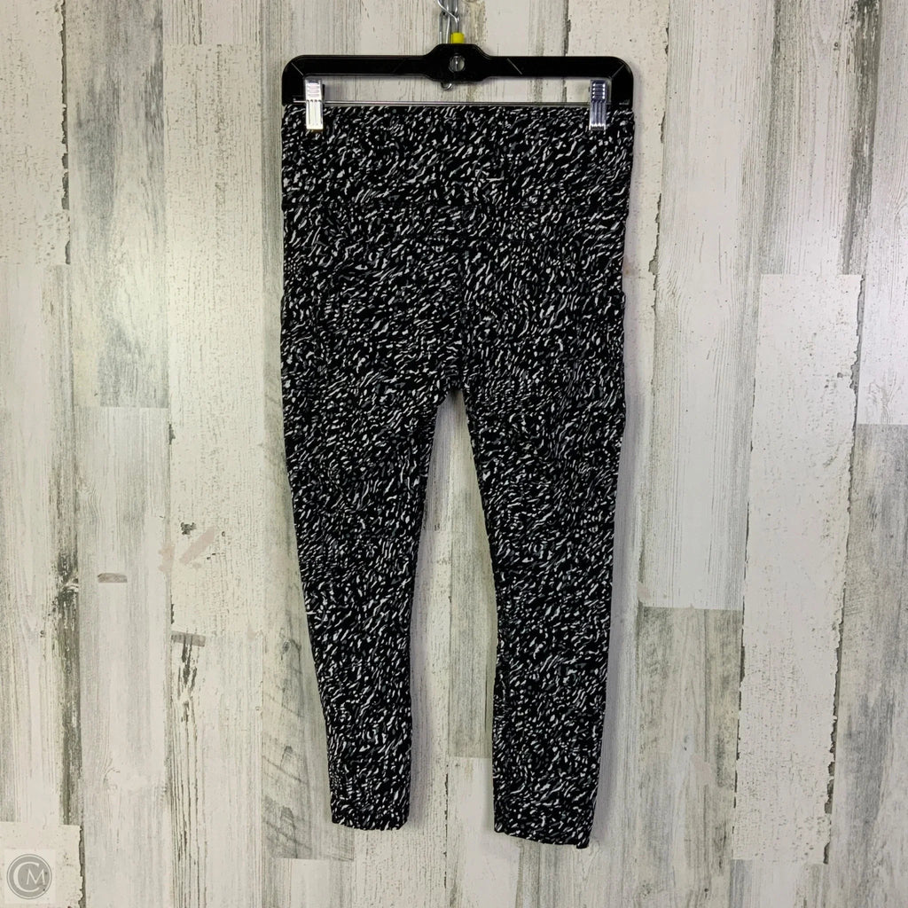Athletic Leggings Capris By Lululemon In Black & Grey, Size: 8