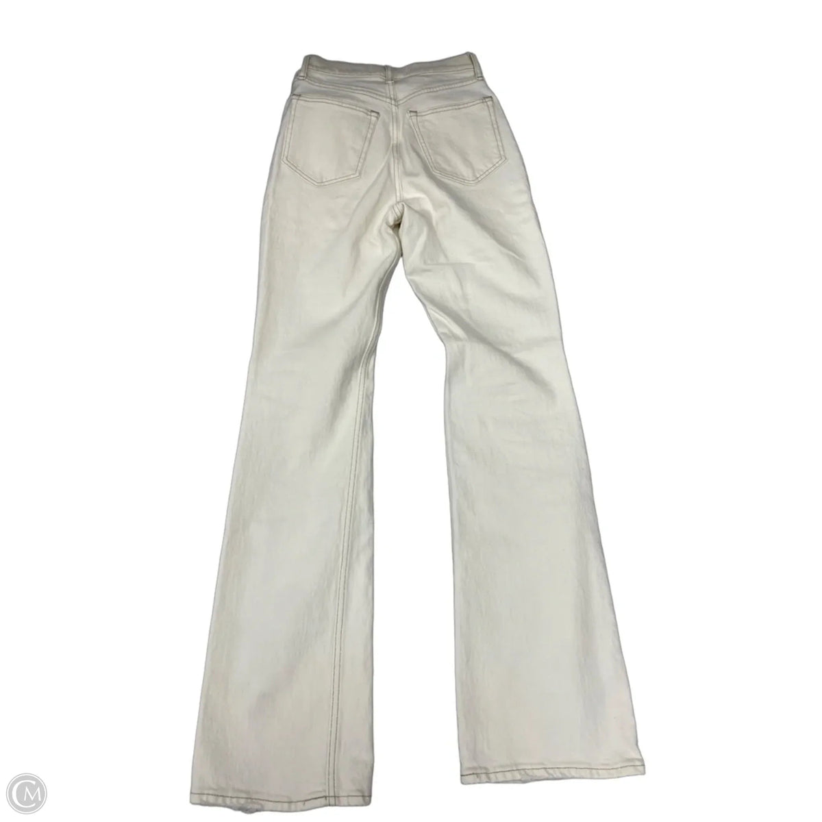 Jeans Boot Cut By Abercrombie And Fitch In Cream, Size: 0