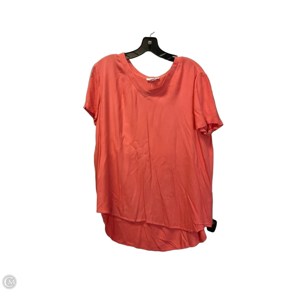 Top Short Sleeve Basic By Beachlunchlounge In Pink, Size: L