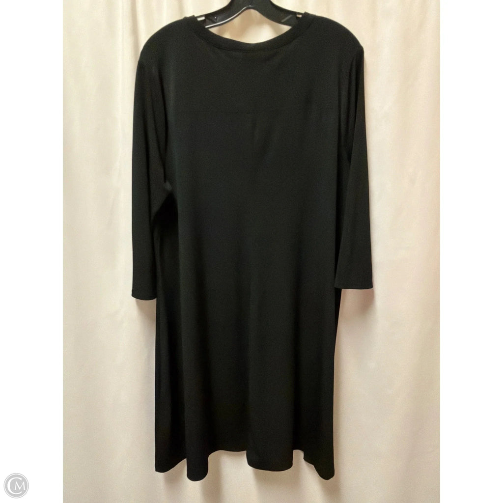 Dress Casual Midi By Chicos In Black, Size: L