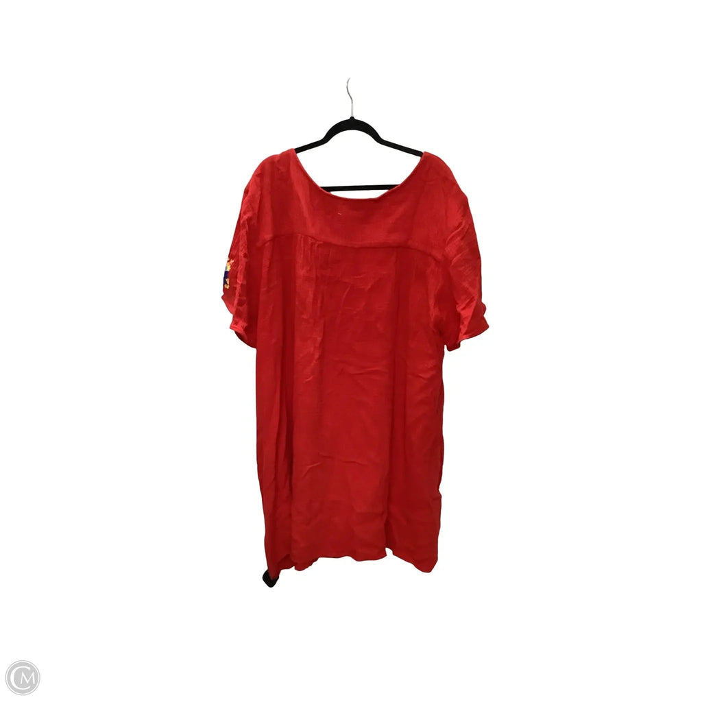 Dress Casual Short By See And Be Seen In Red, Size: 3x