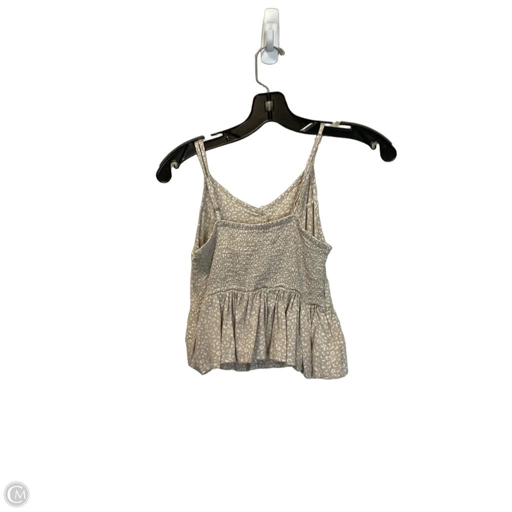 Top Sleeveless Basic By Japna In Tan, Size: Xs