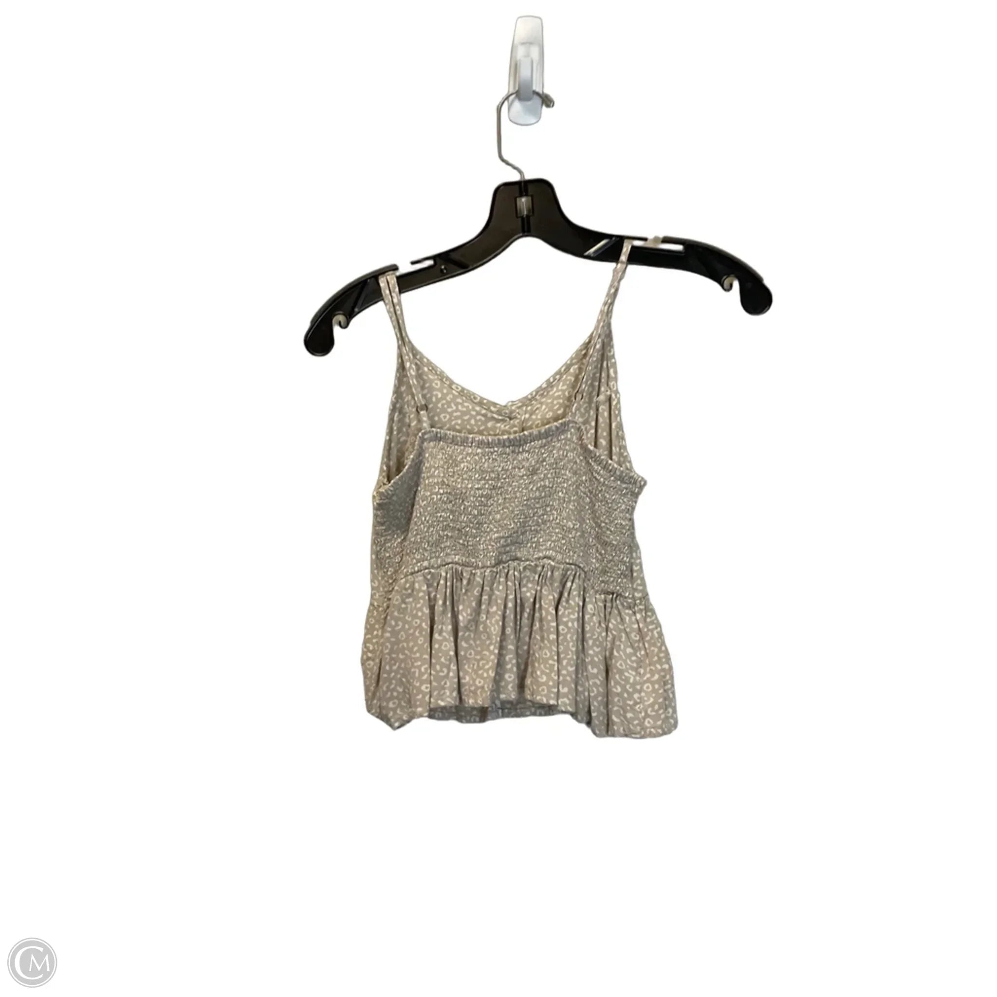 Top Sleeveless Basic By Japna In Tan, Size: Xs