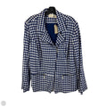 Blazer By Chicos In Blue & White, Size: 16/18