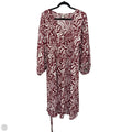 Dress Casual Midi By Ava & Viv In Red & White, Size: 2x