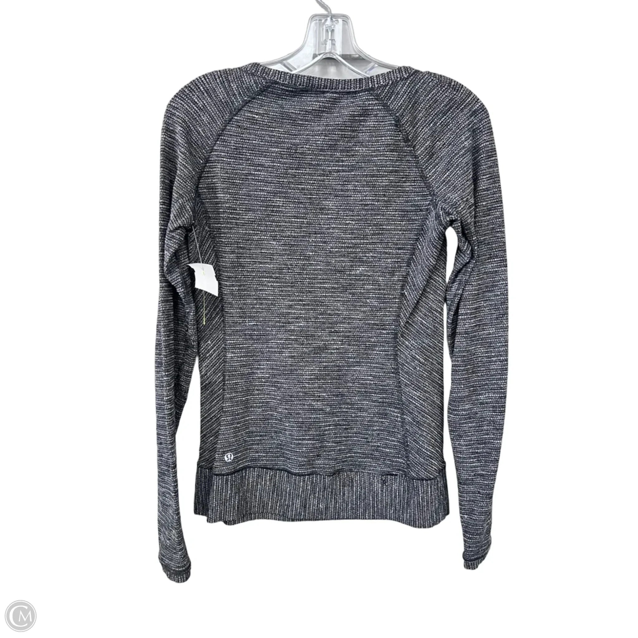 Athletic Top Long Sleeve Crewneck By Lululemon In Black, Size: 6