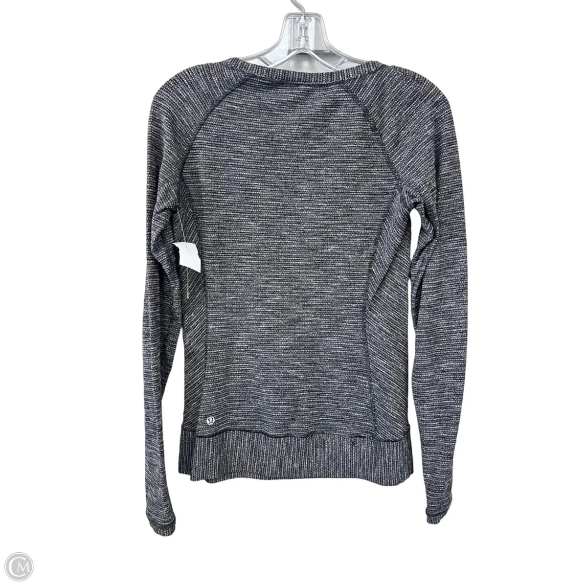 Athletic Top Long Sleeve Crewneck By Lululemon In Black, Size: 6