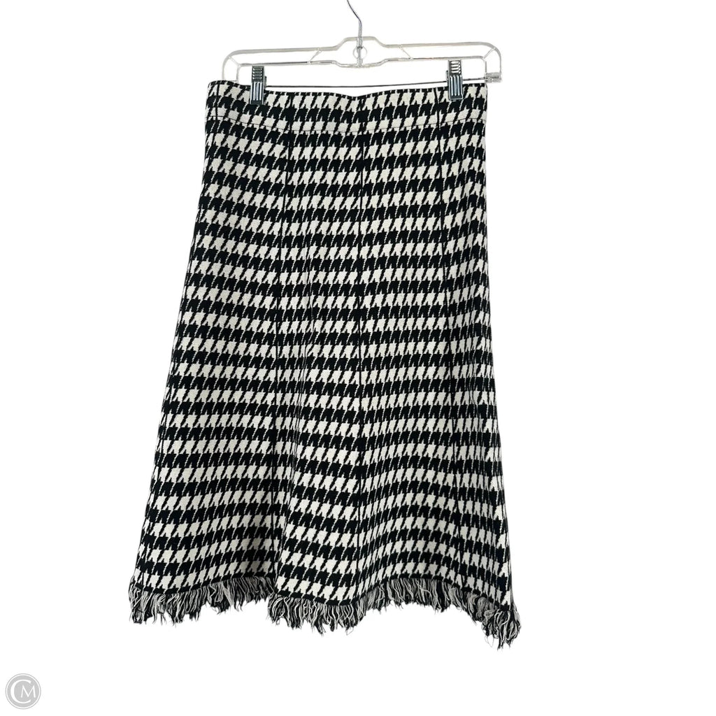 Skirt Maxi By Versona In Black & White, Size: M
