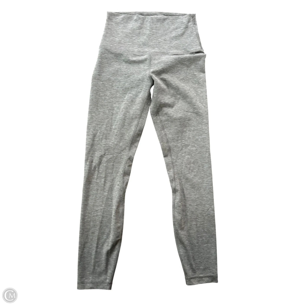 Athletic Leggings By Lululemon In Grey, Size: S