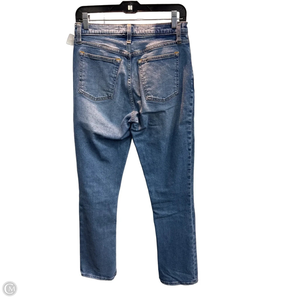 Jeans Boot Cut By Abercrombie And Fitch In Blue Denim, Size: 6