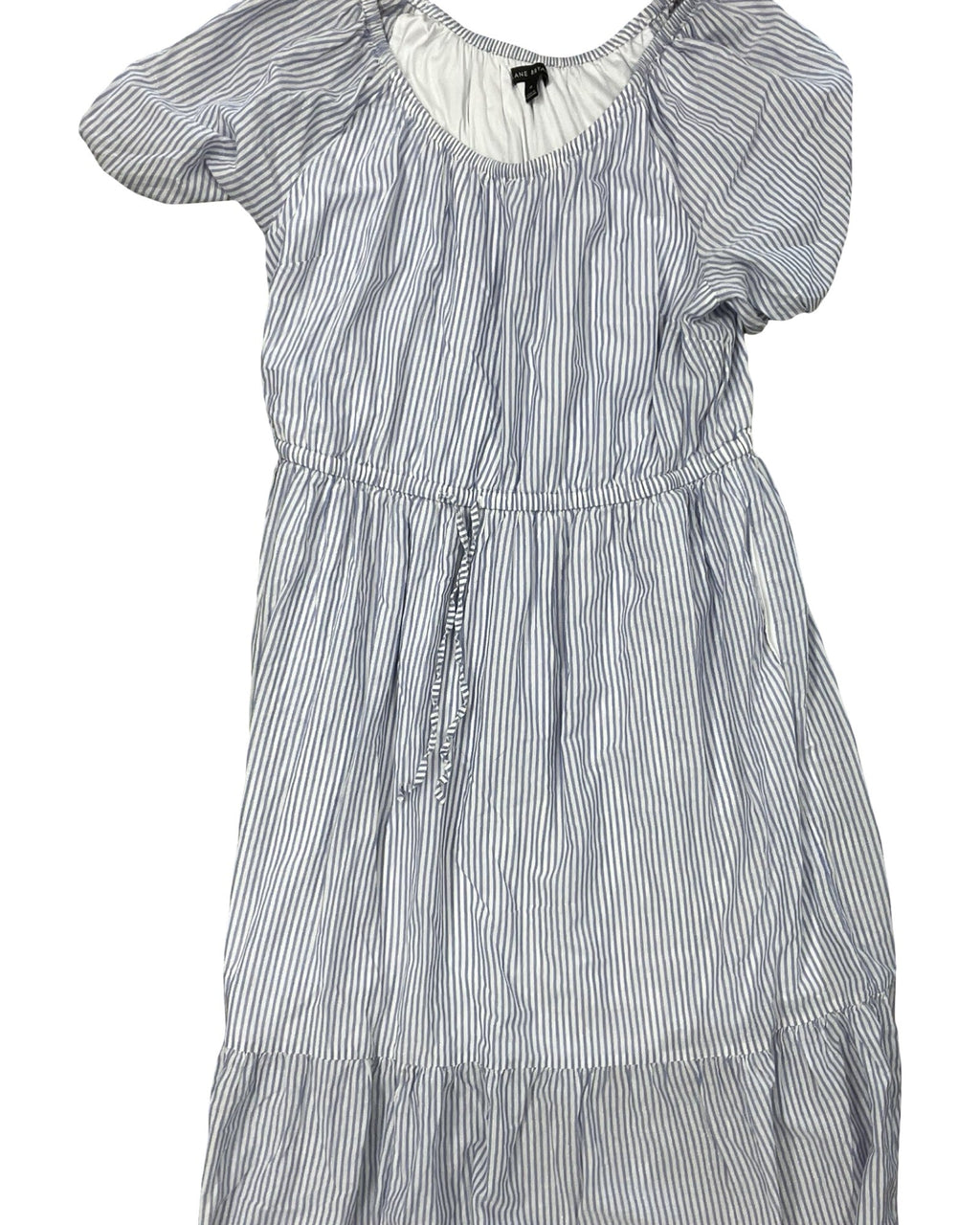 Dress Casual Maxi By Lane Bryant In Blue & White, Size:1X