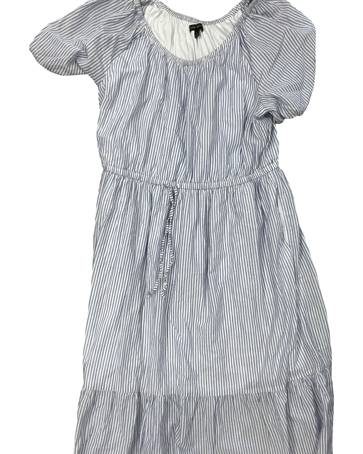 Dress Casual Maxi By Lane Bryant In Blue & White, Size:1X