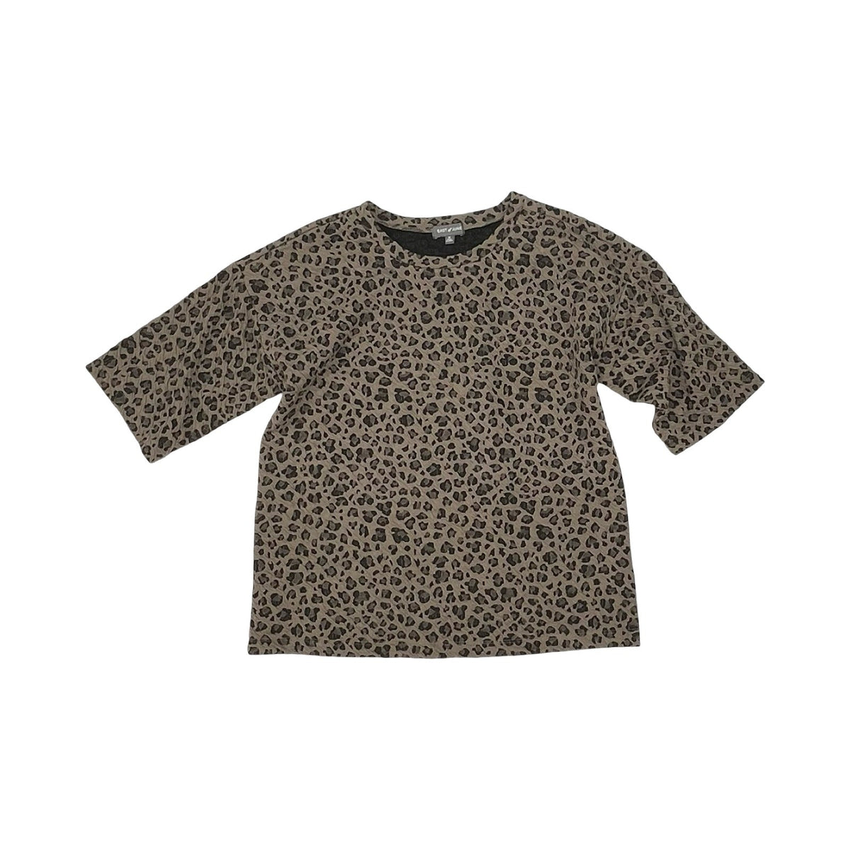 Top Ss By Clothes Mentor In Leopard Print, Size:M