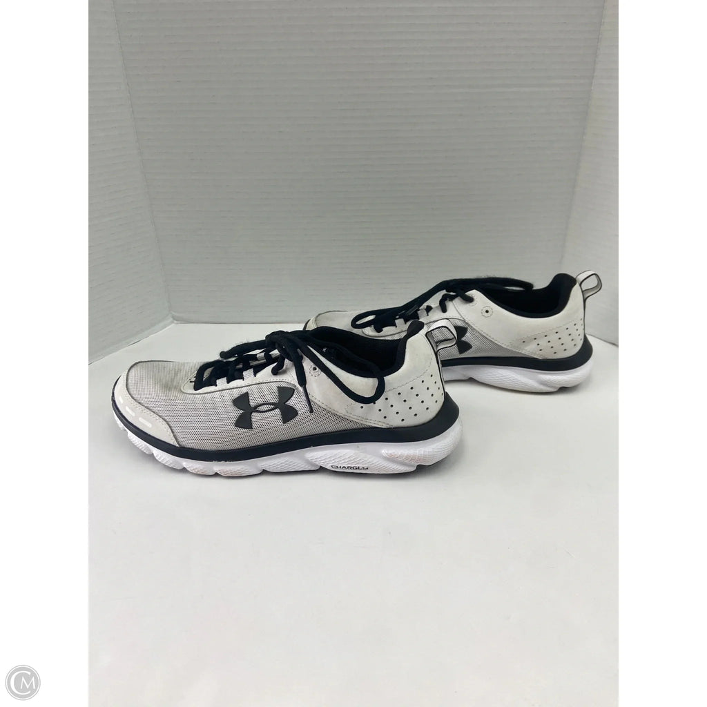 Shoes Athletic By Under Armour In Black & White, Size: 9.5