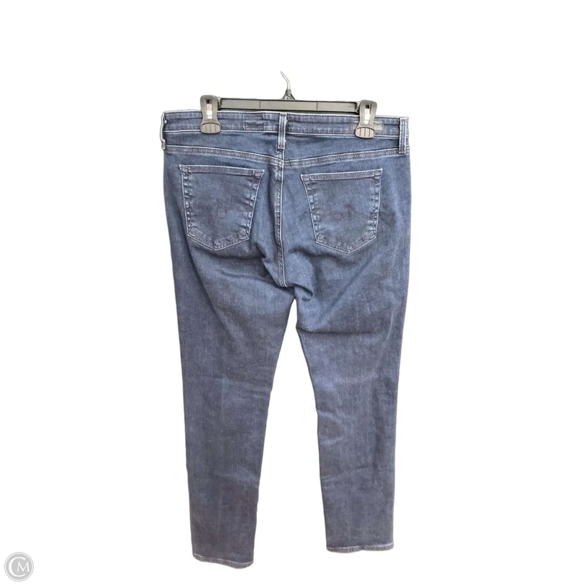Jeans Straight By Adriano Goldschmied In Blue Denim, Size: 12
