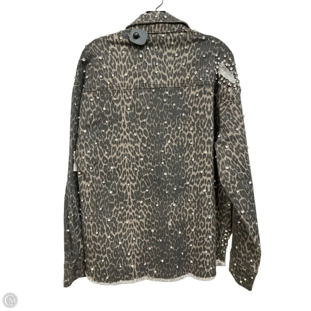 Jacket Denim By Veveret In Animal Print, Size: M
