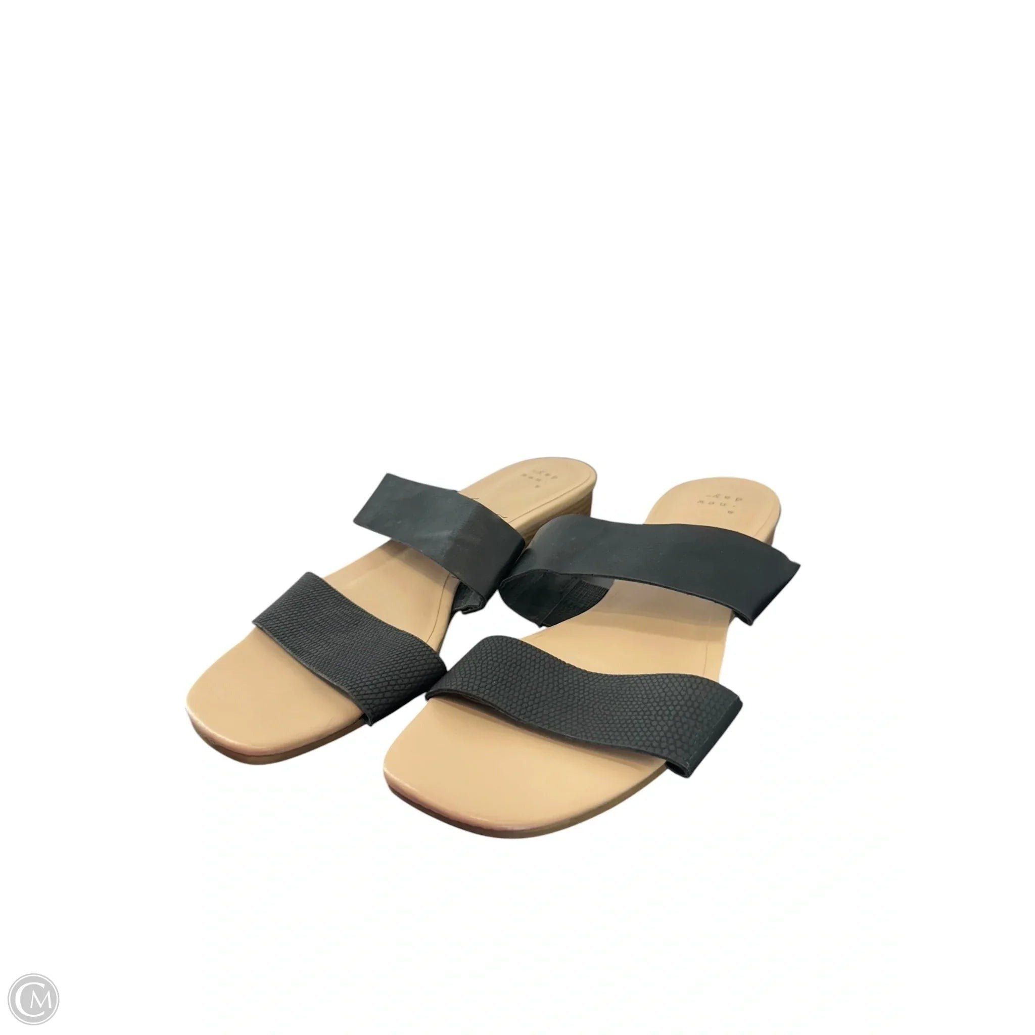 Sandals Heels Block By A New Day In Black, Size: 9