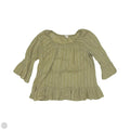 Blouse 3/4 Sleeve By Clothes Mentor In Green, Size: L