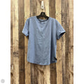 Athletic Top Short Sleeve By Lululemon In Blue, Size: M
