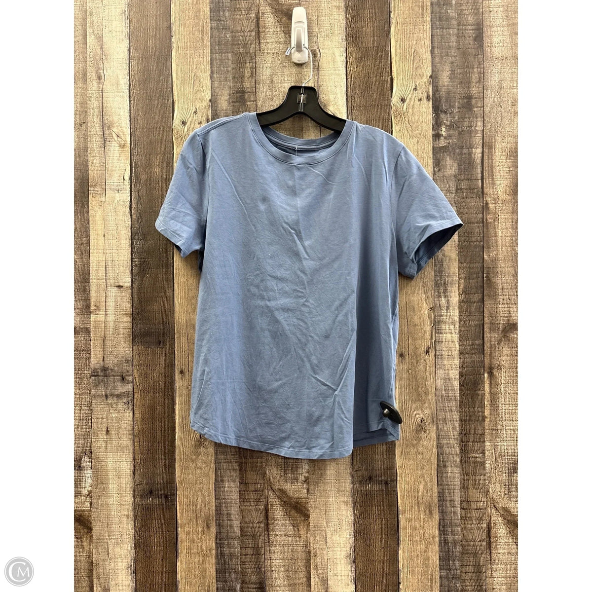 Athletic Top Short Sleeve By Lululemon In Blue, Size: M