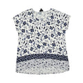 Blouse Ss By J. Jill In Blue & White, Size:M