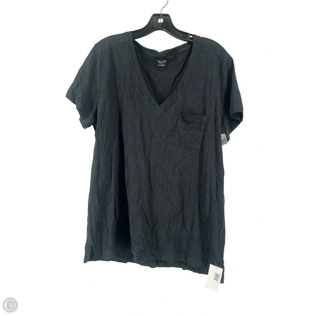Top Short Sleeve By Madewell In Black, Size: Xl