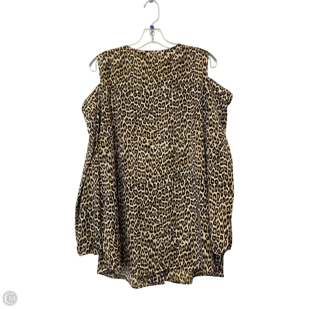 Top Long Sleeve By Chicos In Animal Print, Size: Xl