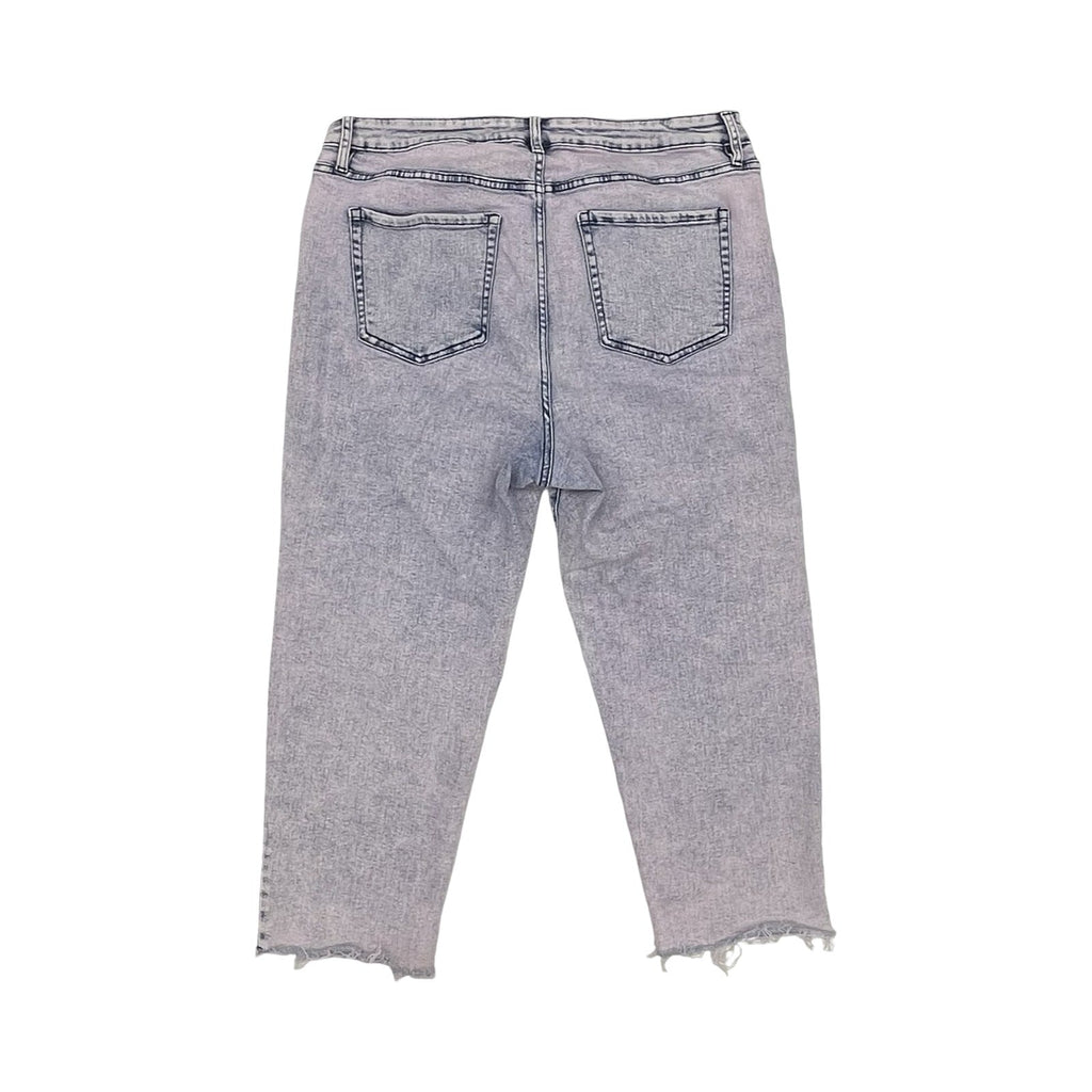 Jeans Straight By Ava & Viv In Pink Denim, Size:20