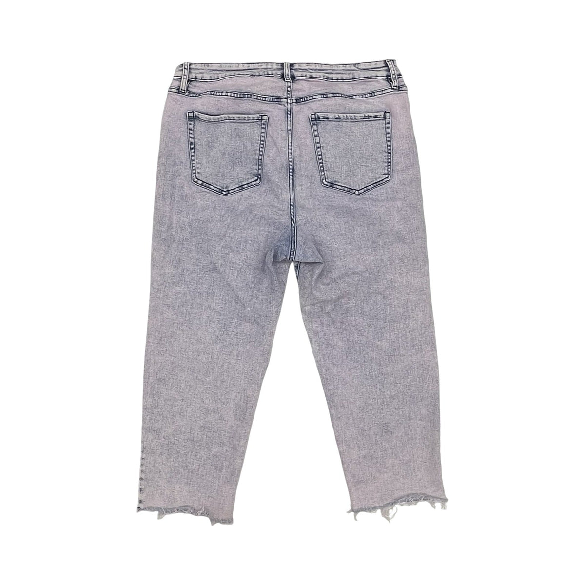 Jeans Straight By Ava & Viv In Pink Denim, Size:20