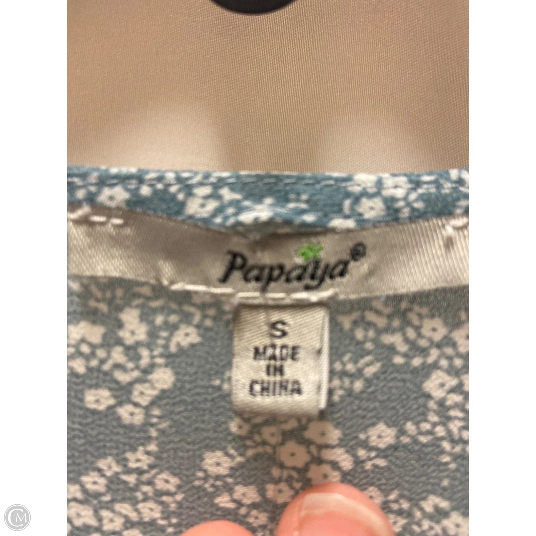 Dress Casual Short By Papaya In Blue, Size: S