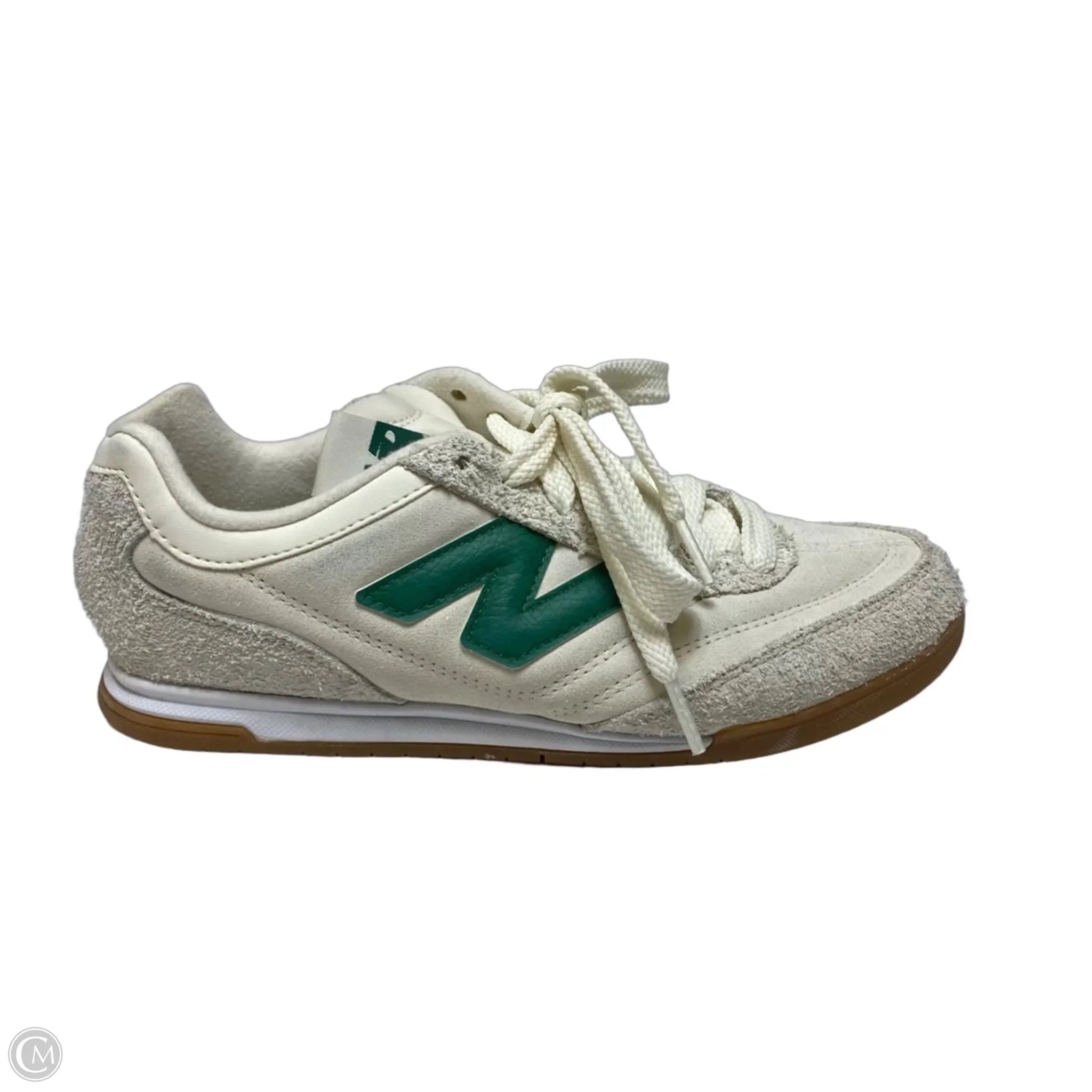 Shoes Sneakers By New Balance In Cream & Green, Size: 6.5