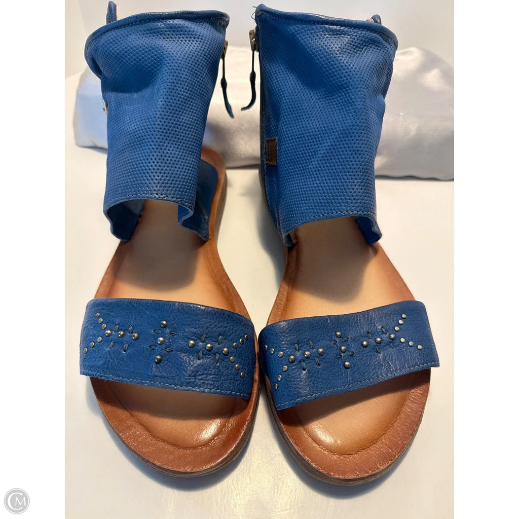 Sandals Flats By Miz Mooz In Blue, Size: 10.5