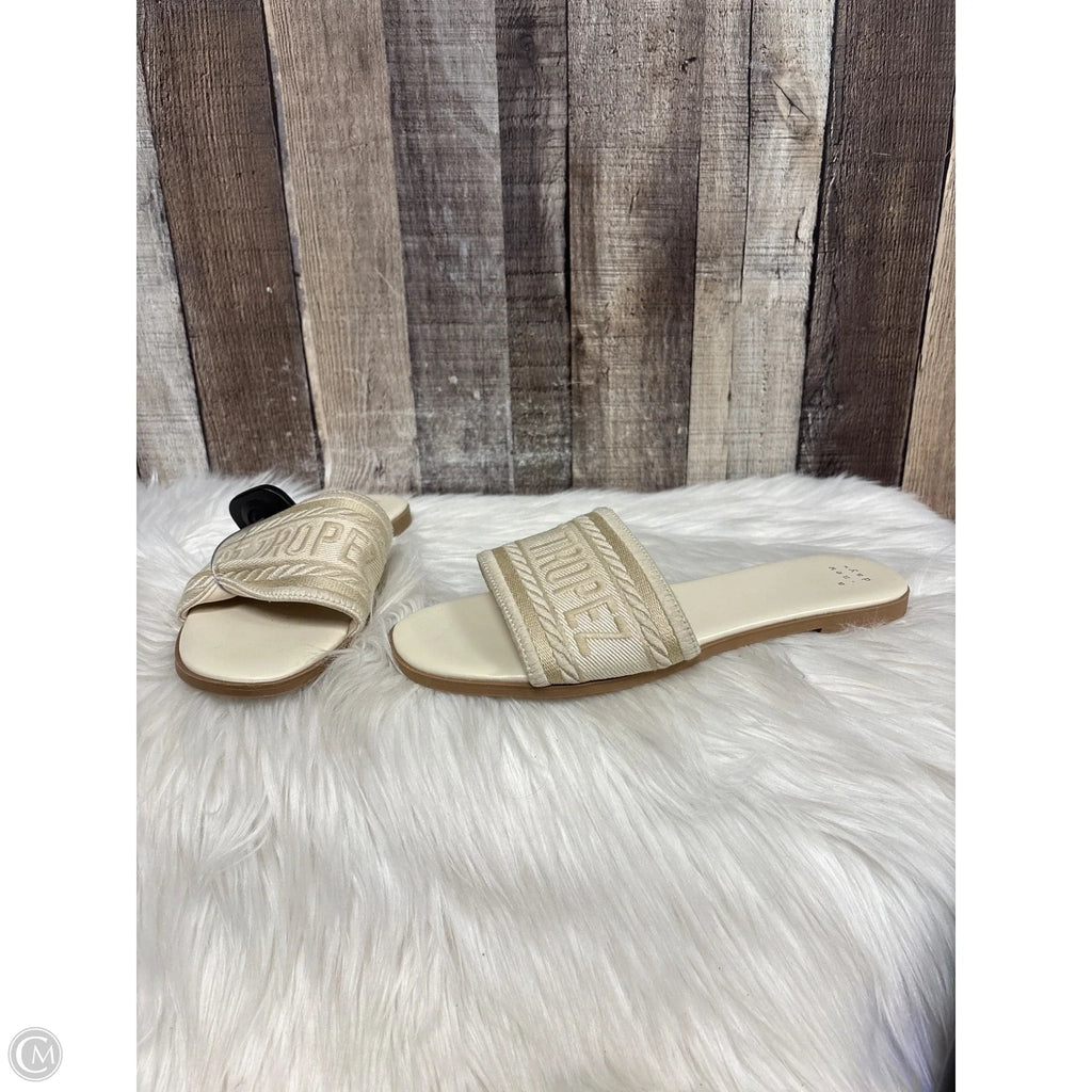 Sandals Flats By A New Day In Ivory, Size: 8