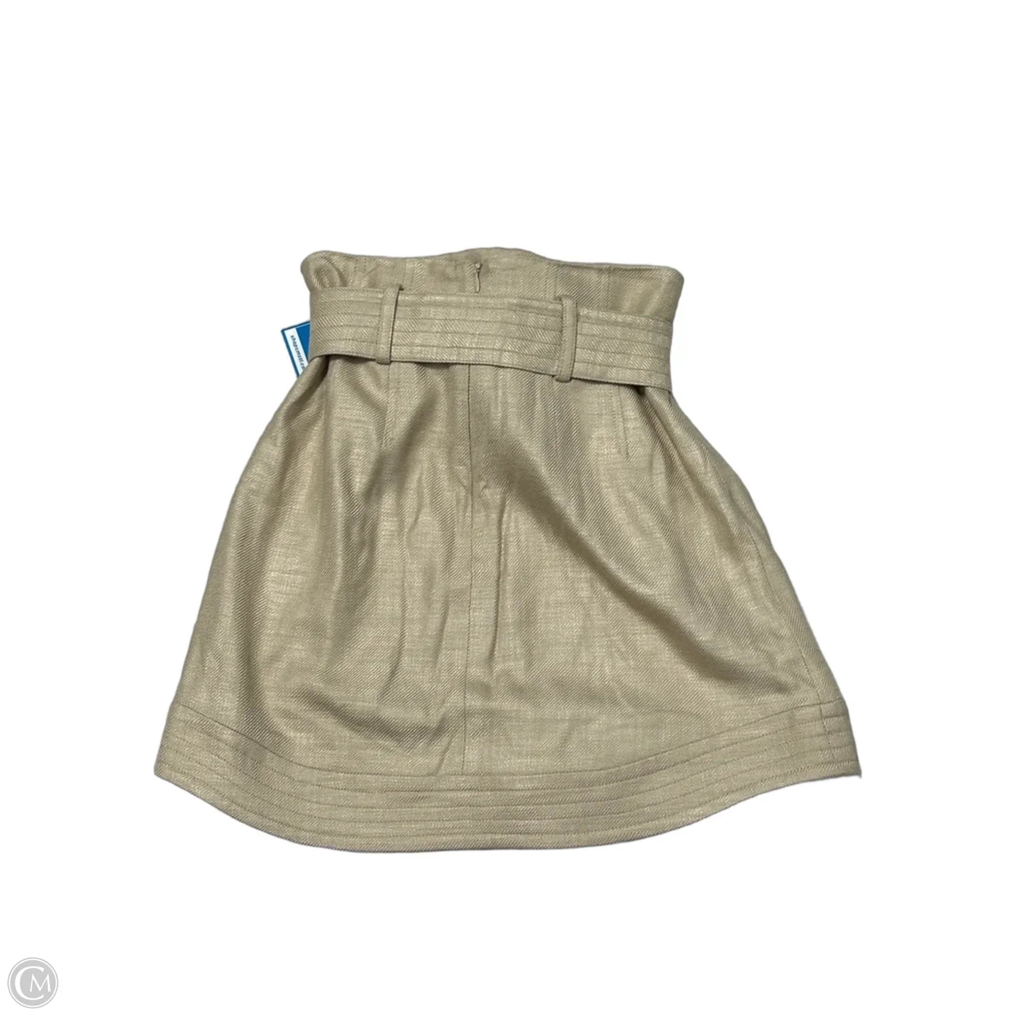 Skirt Mini & Short By Veronica Beard In Gold, Size: 0
