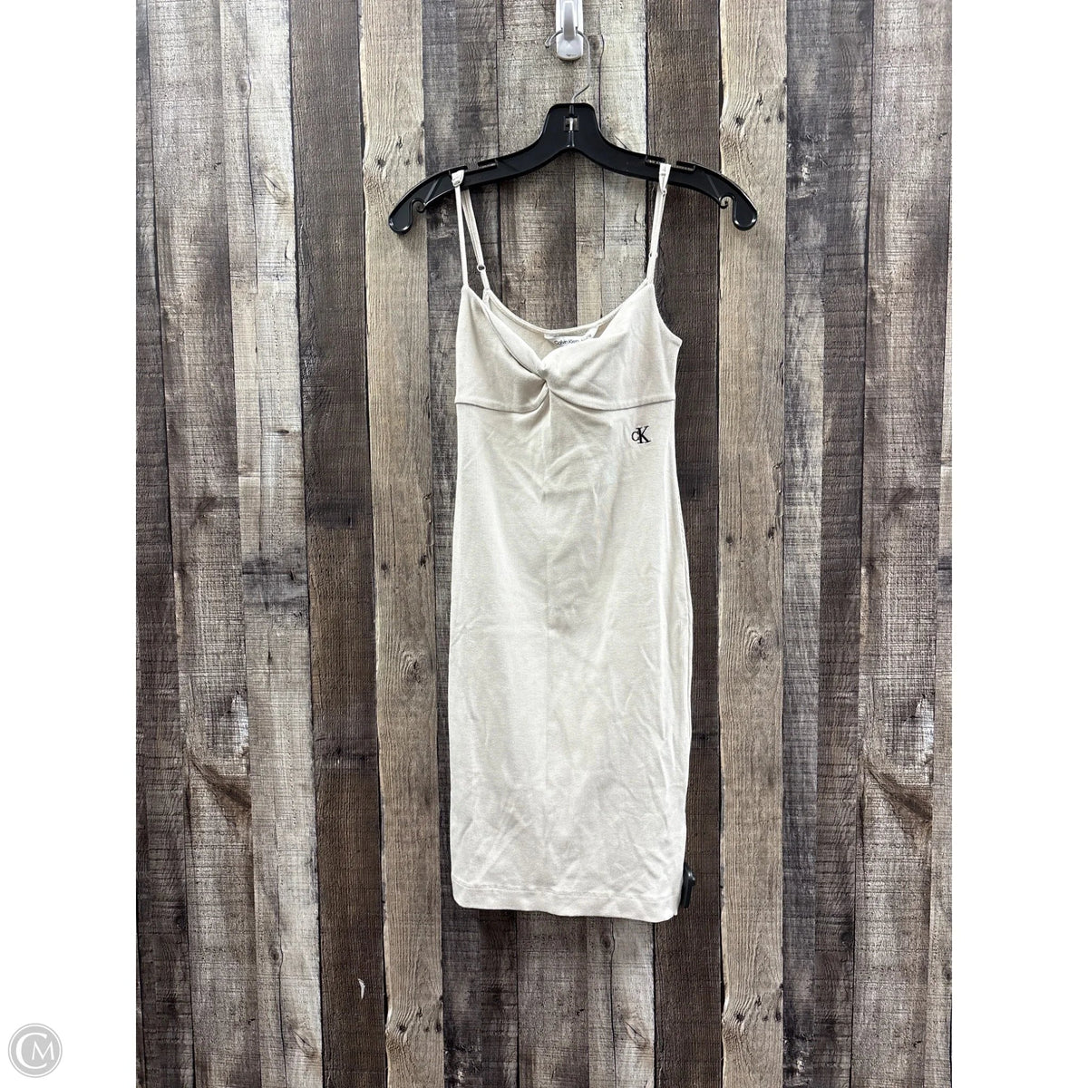 Dress Casual Short By Calvin Klein In Ivory, Size: Xs