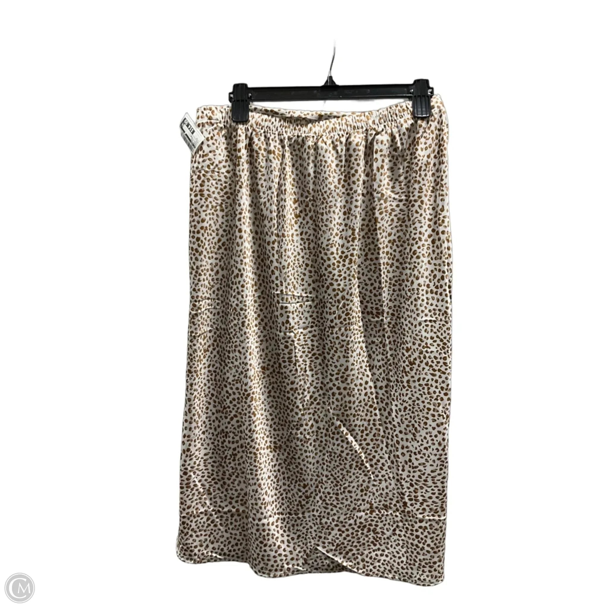 Skirt Midi By J. Crew In Brown & Cream, Size: M
