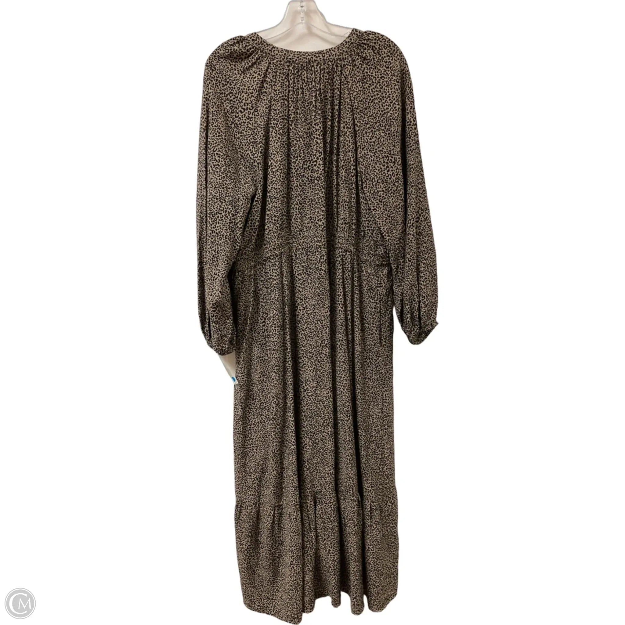 Dress Casual Maxi By A New Day In Animal Print, Size: Xl