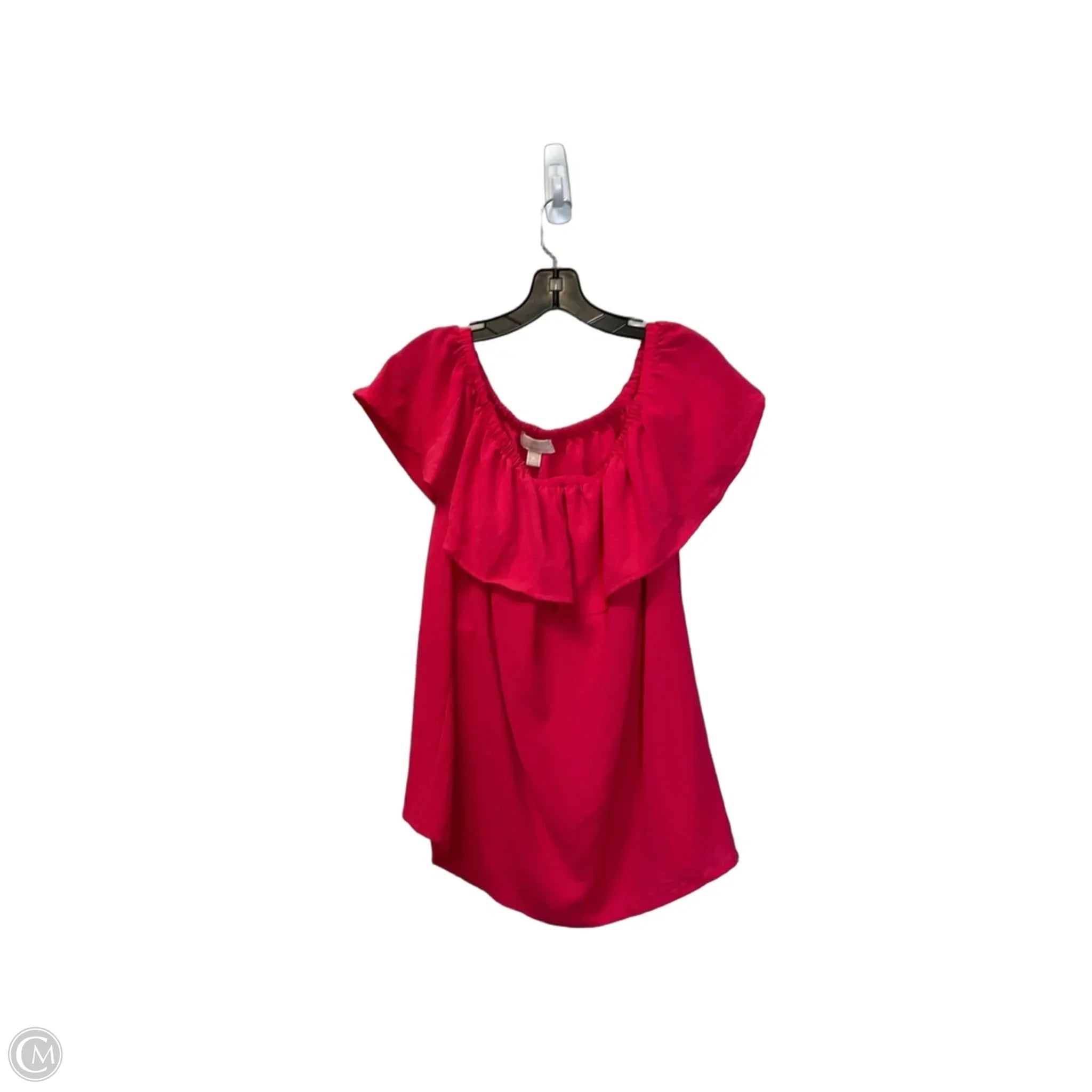 Top Short Sleeve By Michael By Michael Kors In Pink, Size: Xl